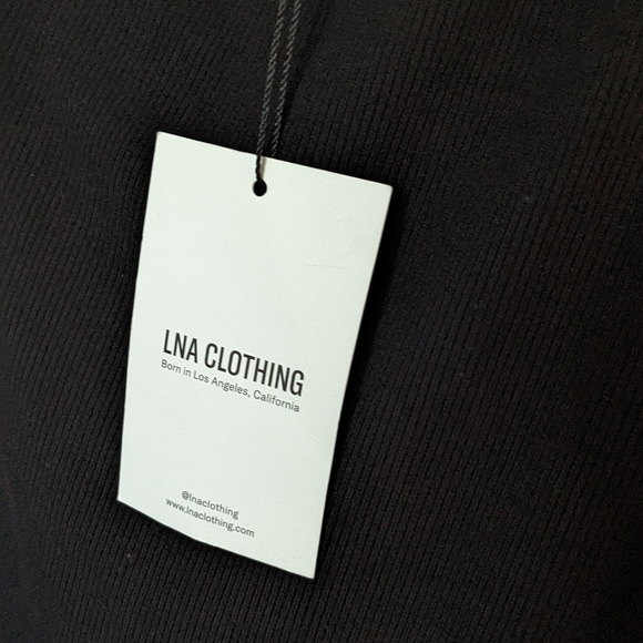 NWT LNA Clothing 1X Black One Shoulder Bodysuit - Picture 2 of 6